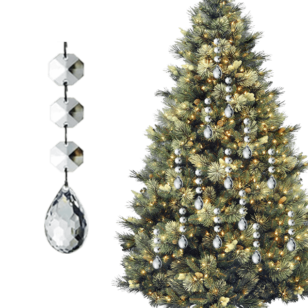 Crystal Christmas Ornaments Decoration Tree Garland CD01 Hohiya